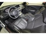 2010 BMW 6 Series 650i Convertible Black Interior