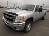 2013 Silver Ice Metallic Chevrolet Silverado 2500HD LT Crew Cab 4x4 #76929042