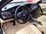 2006 BMW 5 Series 530xi Sedan Beige Interior