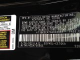 2010 Camry Color Code for Black - Color Code: 202