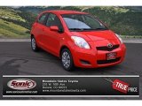 2009 Absolutely Red Toyota Yaris 3 Door Liftback #76928653