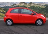 2009 Toyota Yaris Absolutely Red