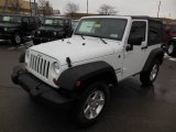 Bright White Jeep Wrangler in 2013