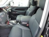 2013 Lexus LX 570 Black/Mahogany Accents Interior