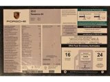 2012 Porsche Panamera 4S Window Sticker