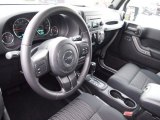 2012 Jeep Wrangler Unlimited Sport S 4x4 Black Interior