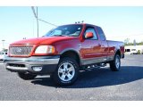 2002 Bright Red Ford F150 FX4 SuperCab 4x4 #76987580