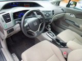 2012 Honda Civic EX Sedan Gray Interior