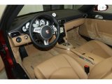 2011 Porsche 911 Turbo S Cabriolet Black/Sand Beige Interior