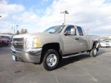 2009 Chevrolet Silverado 2500HD Work Truck Extended Cab 4x4 Front 3/4 View