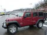 2013 Deep Cherry Red Crystal Pearl Jeep Wrangler Unlimited Sport S 4x4 #76987542