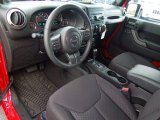2013 Jeep Wrangler Unlimited Sport S 4x4 Black Interior