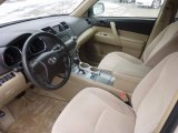 2008 Toyota Highlander 4WD Sand Beige Interior
