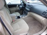 2010 Toyota Highlander V6 4WD Sand Beige Interior