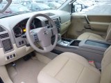 2012 Nissan Titan SV Crew Cab 4x4 Almond Interior