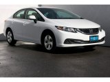 White Orchid Pearl Honda Civic in 2013