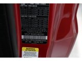 2012 Range Rover Evoque Color Code for Firenze Red Metallic - Color Code: 868