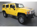 Yellow Hummer H3 in 2007