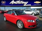2009 Misano Red Pearl Effect Audi A4 2.0T Cabriolet #77077486