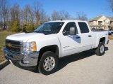 2012 Summit White Chevrolet Silverado 3500HD LT Crew Cab 4x4 #77077155