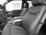 2013 Ford F150 Lariat SuperCrew Black Interior