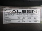 2005 Ford Mustang Saleen S281 Coupe Saleen Wheel Tire size and inflation