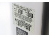 2012 XF Color Code for Polaris White - Color Code: NER