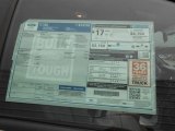 2013 Ford F150 XL Regular Cab Window Sticker