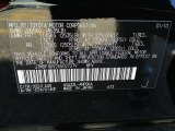 2010 RAV4 Color Code for Black - Color Code: 202