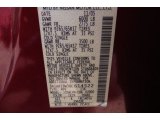 2006 Pathfinder Color Code for Red Brawn Pearl - Color Code: A15