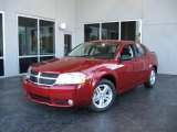 2009 Inferno Red Crystal Pearl Dodge Avenger SXT #7692022