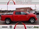 2013 Flame Red Ram 1500 Sport Crew Cab 4x4 #77166855