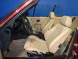 1991 BMW 3 Series 318i Convertible Beige Interior