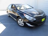 2012 Black Onyx Pearl Hyundai Sonata Hybrid #77167114