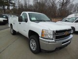 2013 Chevrolet Silverado 3500HD WT Regular Cab 4x4 Utility Truck Front 3/4 View