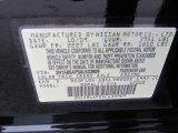 2010 Sentra Color Code for Super Black - Color Code: KH3