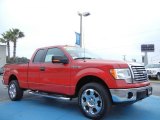 Vermillion Red Ford F150 in 2010