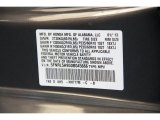 2013 Odyssey Color Code for Smokey Topaz Metallic - Color Code: NH777M