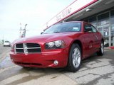 2009 Inferno Red Crystal Pearl Dodge Charger SXT #7702926