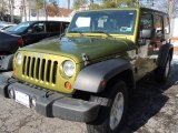 2008 Rescue Green Metallic Jeep Wrangler Unlimited X 4x4 #77219398