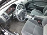 2004 Honda Civic LX Coupe Black Interior