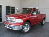 2009 Inferno Red Crystal Pearl Dodge Ram 1500 Laramie Quad Cab #7692139