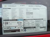 2013 Chevrolet Sonic LS Sedan Window Sticker