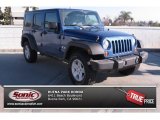 2009 Deep Water Blue Pearl Jeep Wrangler Unlimited X 4x4 #77270472