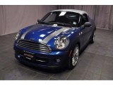 Lightning Blue Metallic Mini Cooper in 2012