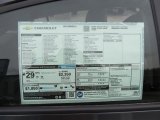 2013 Chevrolet Cruze LS Window Sticker