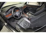 2002 BMW 5 Series 540i Sedan Black Interior