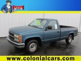 1990 Light Blue Metallic Chevrolet C/K C1500 Scottsdale Regular Cab #77332319