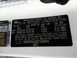 2011 Sportage Color Code for Clear White - Color Code: UD