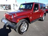 Red Rock Crystal Pearl Jeep Wrangler Unlimited in 2008